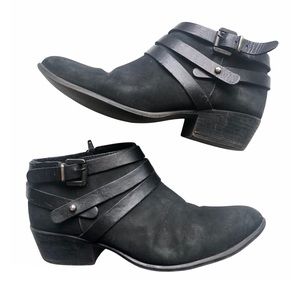 Steve Madden Leather Regennt Ankle Boots